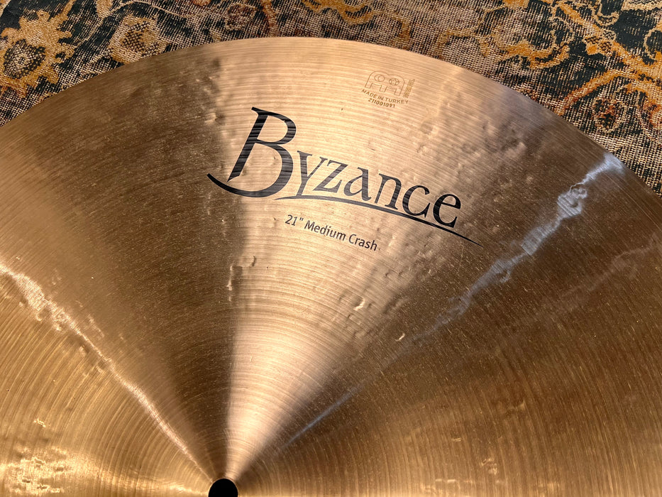 Glorious Warm Dark Meinl BYZANCE Medium Crash 21” 2093 g CLEAN! WHY PAY $480?