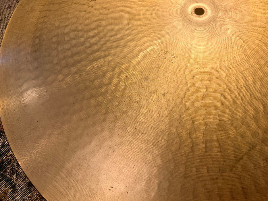 ULTRA Rare 1983 Vintage Paiste BLUE LABEL 22” 602 Heavy Flat Ride Sizzle 3464 g GOTTLIEB