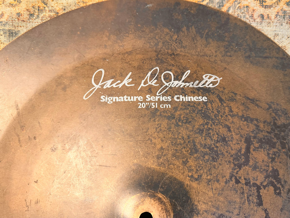 ULTRA RARE Sabian JACK DEJOHNETTE ORIGINAL China Pang 20” Swish! NOTHING Like it! 2244 g