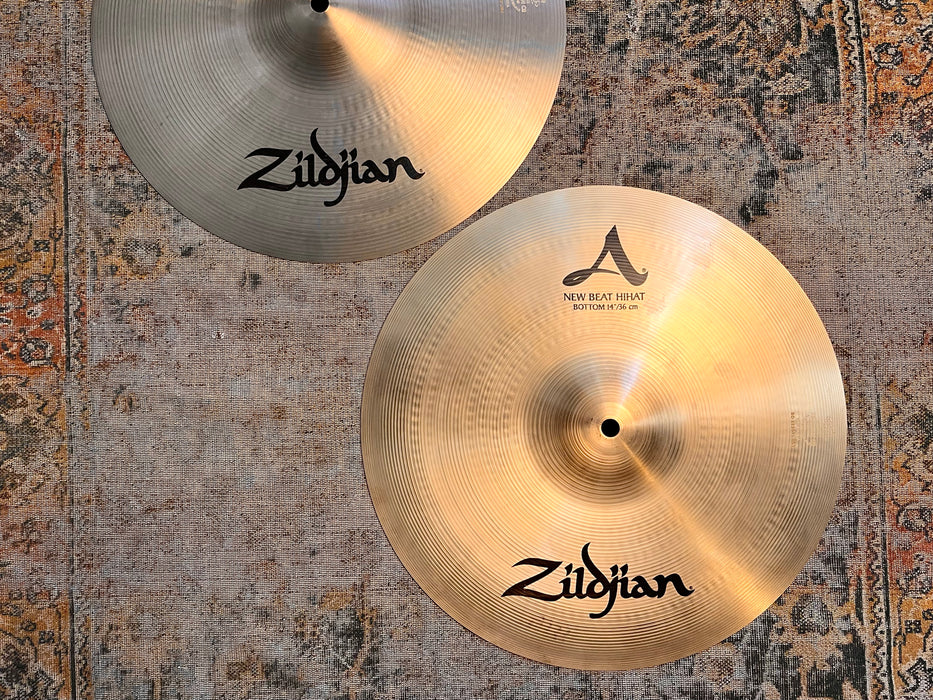 Zildjian New Beat Hihats 14” 997 1296 g AMAZING Cond! CRISP CLEAN Tone! Why Pay $480??