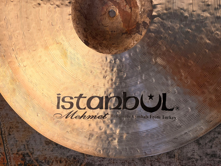 Rare ULTRA DARK Complex Istanbul Mehmet 21” MC Jazz Ride Crash 2209 g PERFECT! CRASHABLE