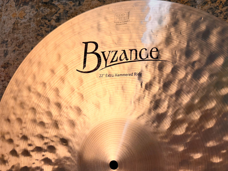 Meinl BYZANCE EXTRA HAMMERED RIDE 22” Immaculate Condition! Complex Crash! 2794 g Veratile!