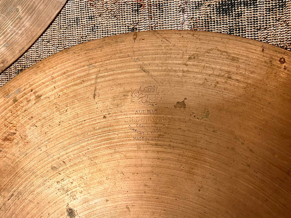 VERY PAPER THIN 1950s Vintage Zildjian 14” Hihats 696 732 g LIGHT AIRY WHISPY TONE! GORGEOUS!