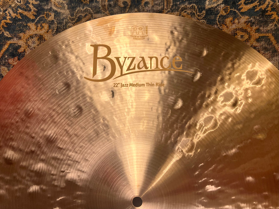 PERFECT In BAG BIG Complex Meinl BYZANCE Jazz Medium Thin Ride 22” 2464 g CRASH