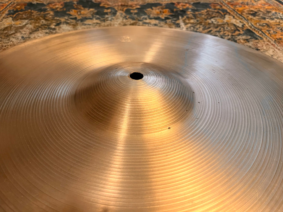 Gorgeous 1960s Vintage Zildjian 22” BIG Light Crash Ride 2846 g Hand Hammered Smooth Dark Crashable
