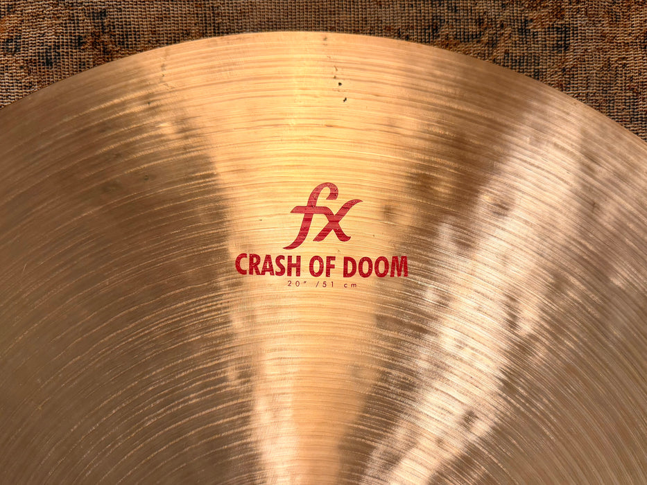 ZILDJIAN Oriental Crash of DOOM 20” FX Crash Ride Effects 1928 g SUPER COMPLEX Dark! Immaculate!