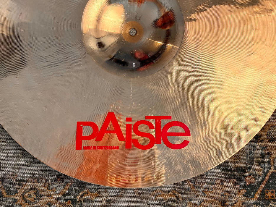 PAISTE 2002 20” WILD CRASH Reflector Finish w Thin Lathing BIG BELL Crash Ride 1872 g