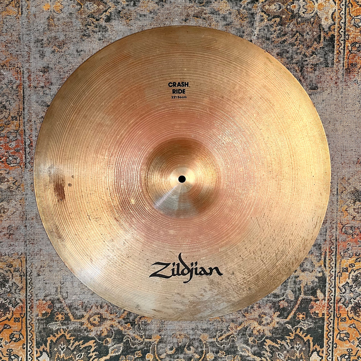 BEAST MODE! Rare MONSTROUS 22” Zildjian Factory CRASH RIDE 2834 g