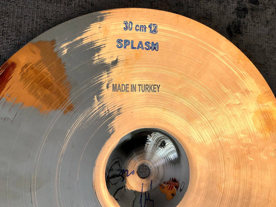 ULTRA THIN Bosphorus BRILLIANT 12” SPLASH Cymbal Only 320 g SUPER Bendable LIGHT Gold