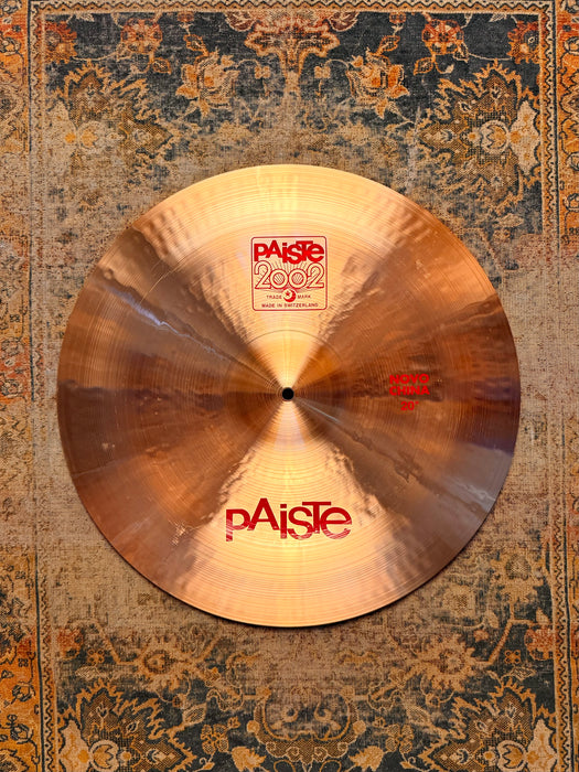 PAISTE 2002 NOVO China 20” IMMACULATE!  1686 g PERFECT! MELLOW DARK Why Pay $470 For A GUESS?