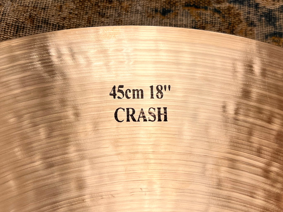 Istanbul Mehmet NOSTALGIA Crash 18” 1314 g VERY THIN! Warm Glowing Tone! Perfect! Responsive!