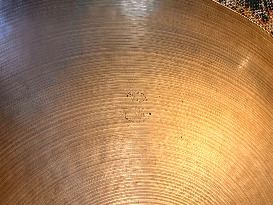 GLORIOUS 1940s Vintage ZILDJIAN TRANS STAMP LIGHT 20" Crash Ride Only 1952 g CRASHABLE Amazing
