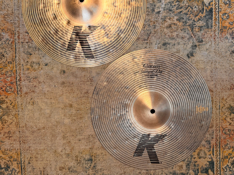 Zildjian K Custom SPECIAL DRY Hihats 14” IMMACULATE! DRY & CRISP Sounding! 936 1378 g Don’t Pay $700!