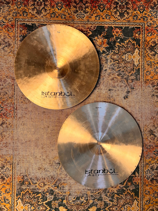 ISTANBUL AGOP 15” TRADITIONAL Hihats ULTRA WARM & SMOOTH Stunning! Perfect! 1162 1332 g