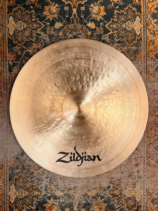 Rare 40 YR Old Vintage Zildjian K 22” Flat Ride 2912 g SUPER CLEAN!  FOCUSED CHIME-LIKE ATTACK