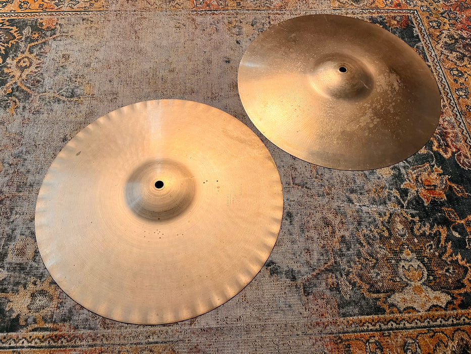 EARLY Vintage Paiste 602 SOUND EDGE Hihats 14” 852 958 g PRE SERIAL! The TONE! Don’t Pay $800 For REISSUES!