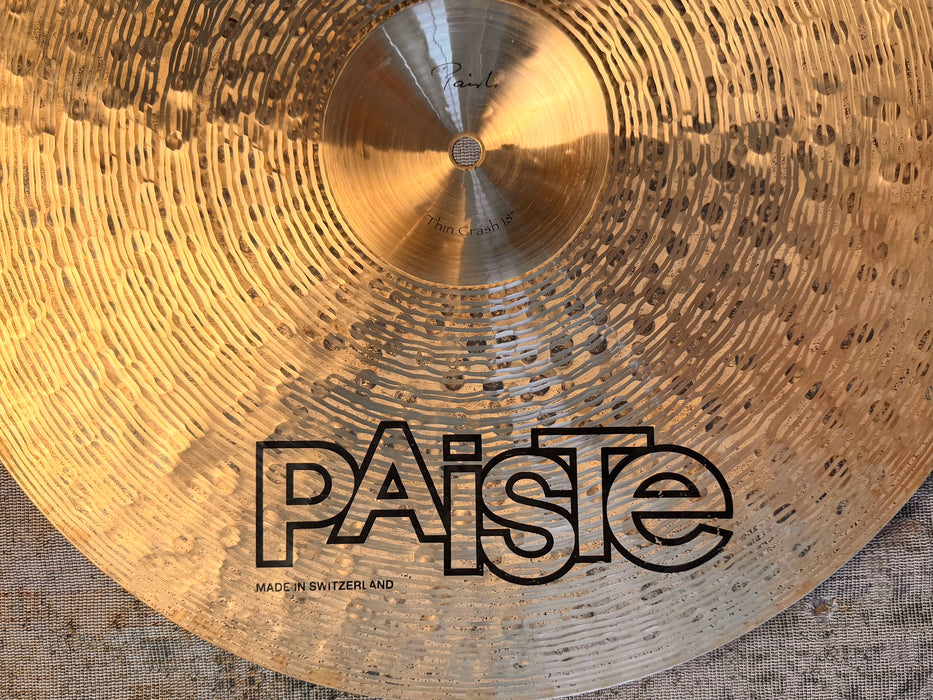 Paiste TRADITIONAL Thin Crash 18” ULTRA DARK Warm CLEAN! 1284 g Why Pay $615?