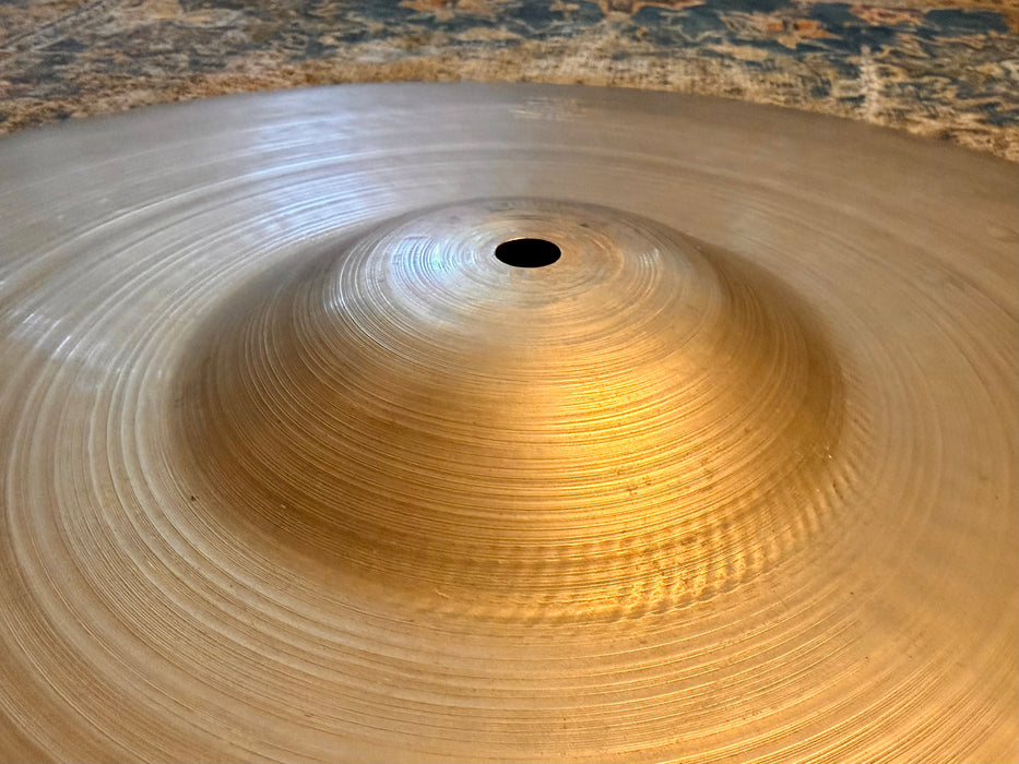 Vintage 1950s Zildjian BLOCK STAMP 22” Ride Crash 2678 g Gorgeous! REAL DEAL Hand Hammered! DRY SMOOTH