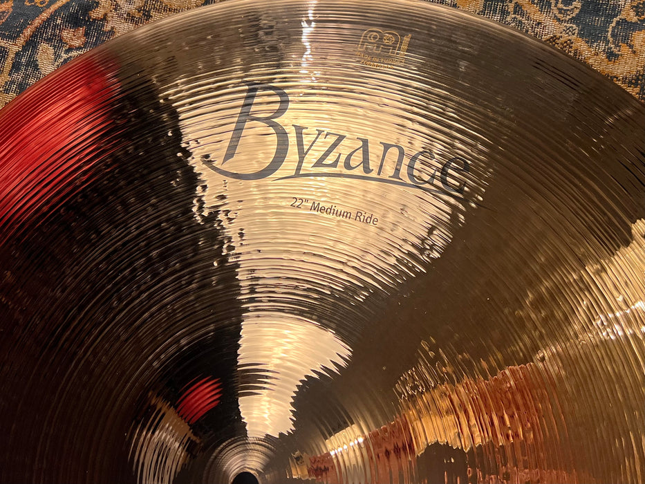 Perfect IN BAG DARK MEINL BYZANCE 22" Brilliant Finish MEDIUM RIDE 2980 g WHY Pay $560