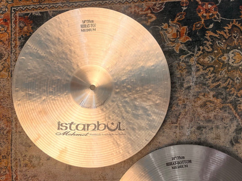 GLOWING WARM ISTANBUL Mehmet Traditional Hihats 14” 1060 1234 g IMMACULATE! Gorgeous Hats