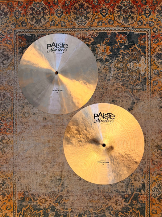Paiste MASTERS DARK HIHATS 14” Amazing Shape! 768 1168 g Dark Complex Responsive! Don’t PAY $720!