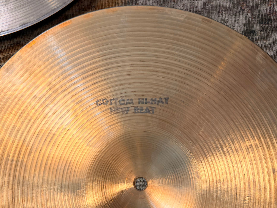 THIN TOP Vintage Zildjian New Beat 14” Hihats ONLY 786 Over 1228 g Light Complex Amazing