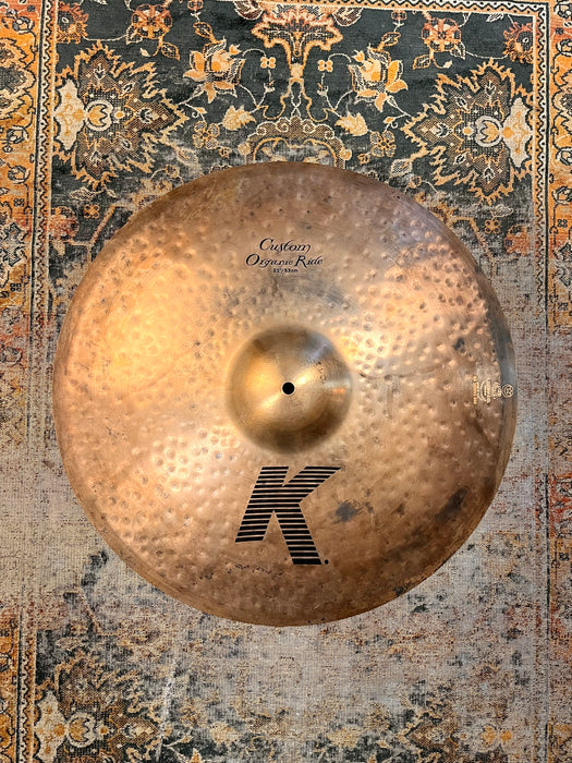 Zildjian K CUSTOM ORGANIC Ride 21” THINNER ONE! 2484 g RAW TOP & BRILLIANT UNDERSIDE! Why Pay $540?