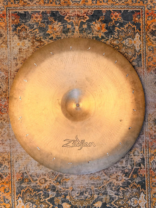 ALL RIVETS Rare Vintage Zildjian REAL DEAL 22” SWISH KNOCKER China 3024 g ALT RIDE