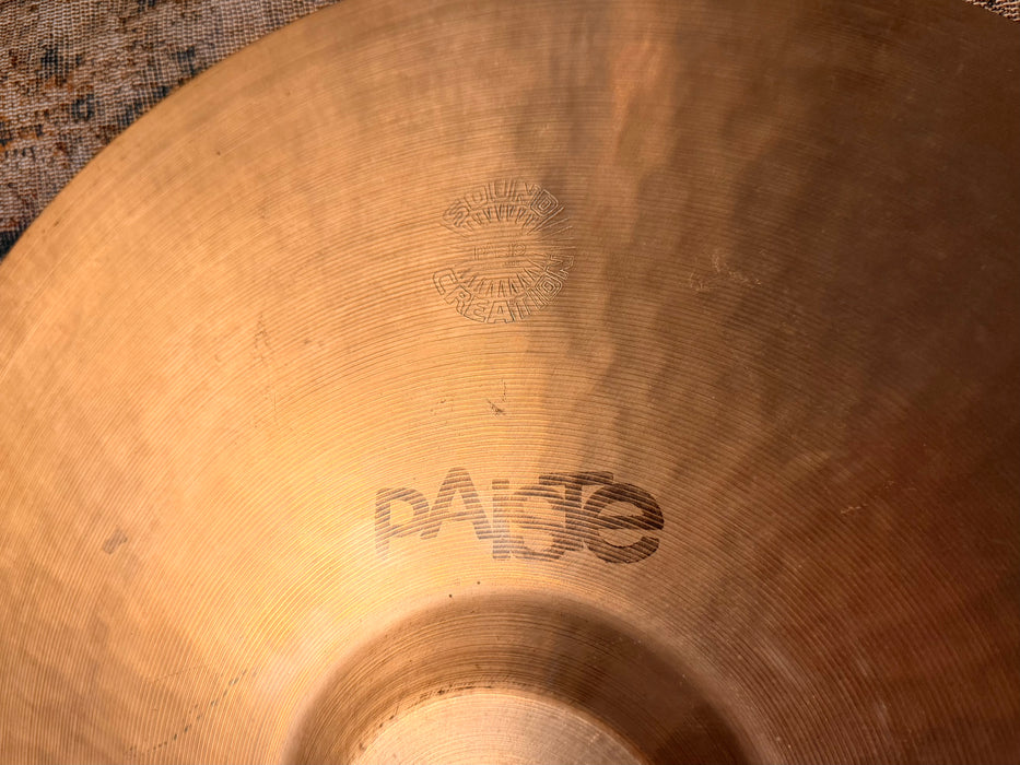 Vintage Paiste SOUND CREATION 18” SHORT CRASH Light Ride 1604 g Unique Bell! Smooth Mellow Controlled! Rare!
