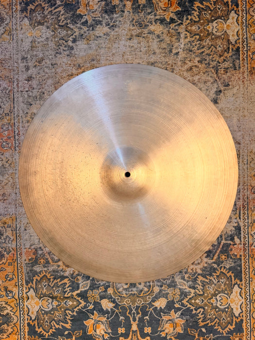 1960s Vintage Zildjian 22” BIG LUSH Light Crash Ride 2770 g Hand Hammered Smooth AMAZING
