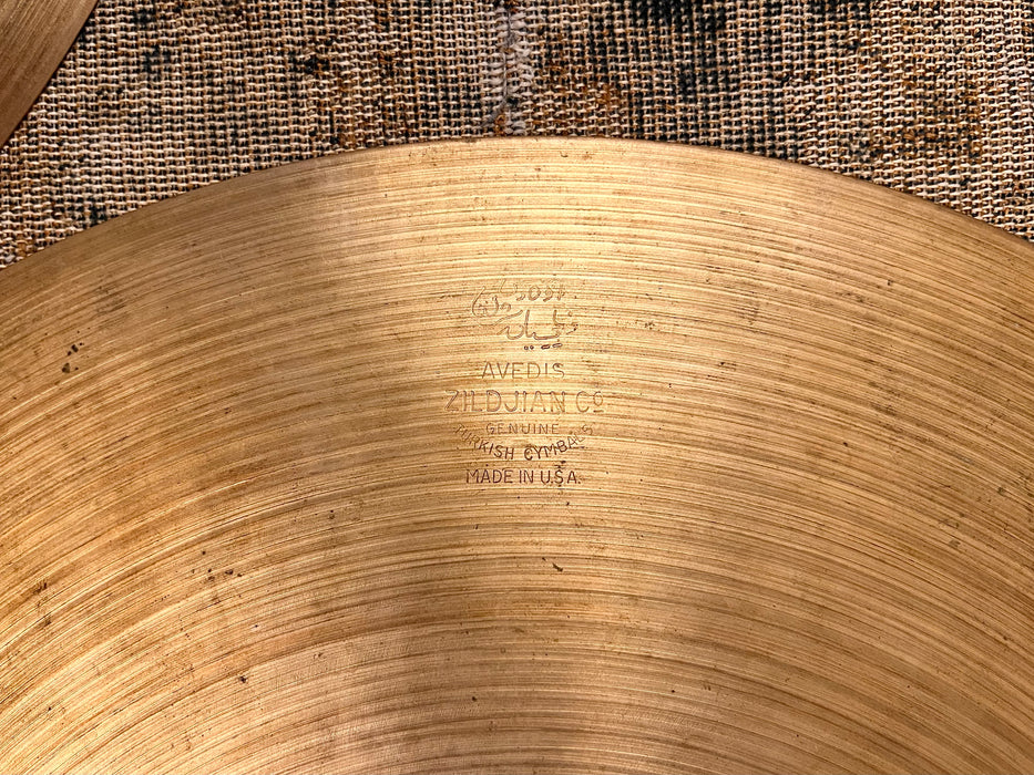 Insanely Great Vintage Zildjian 1950s Paper Thin 14” Hihats 716 762 g ULTRA LIGHT WHISPY