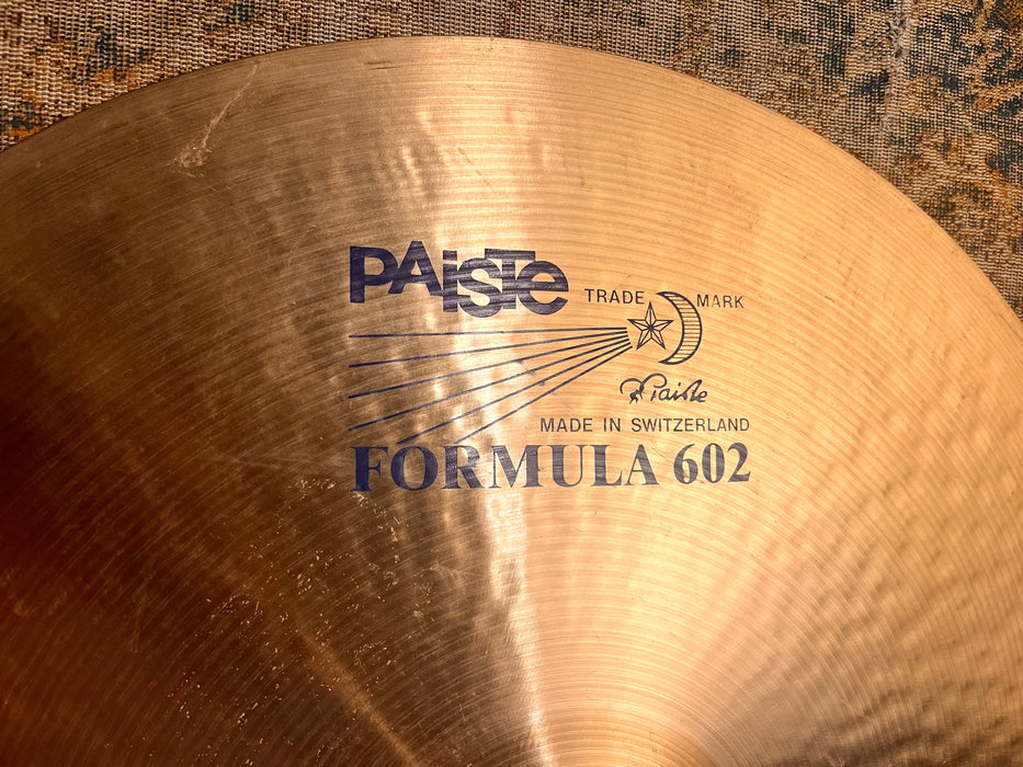 RARE Vintage Paiste BLUE LABEL 21” HEAVY 2895 g Ride Keltner Wertico! VERY CLEAN! Collectible!