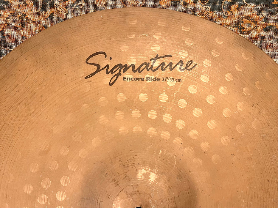Rare Sabian Jack DeJohnette Encore 21” Ride Sizzle 2434 g DRY + SMOOTH! Organic With a Sweetness