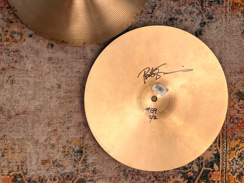 PETER ERSKINE’s HIHATS! Zildjian New Beat 14” Hihats 1073 1331 g Belonged to and Signed By Erskine! Sound Awesome