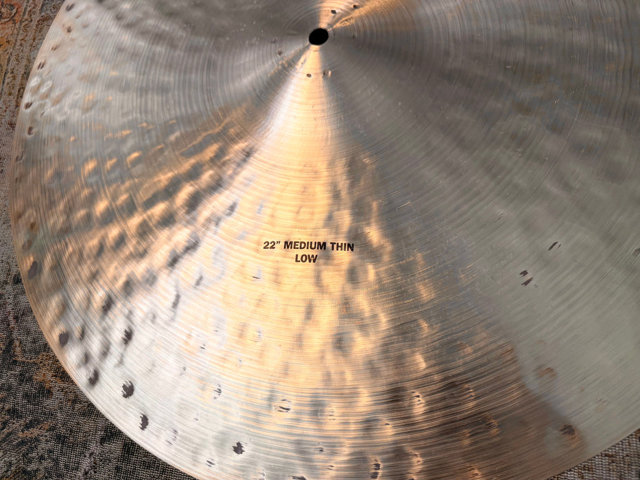 Zildjian K CONSTANTINOPLE Medium Thin LOW Ride 22” SMOKY COMPLEX Crashable! 2486 g Why Pay $800?