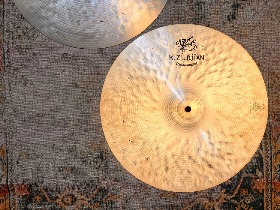 ZILDJIAN K CONSTANTINOPLE 15” Hihats Hard To Find PERFECT Condition! Dark Warm 1158 1416 g