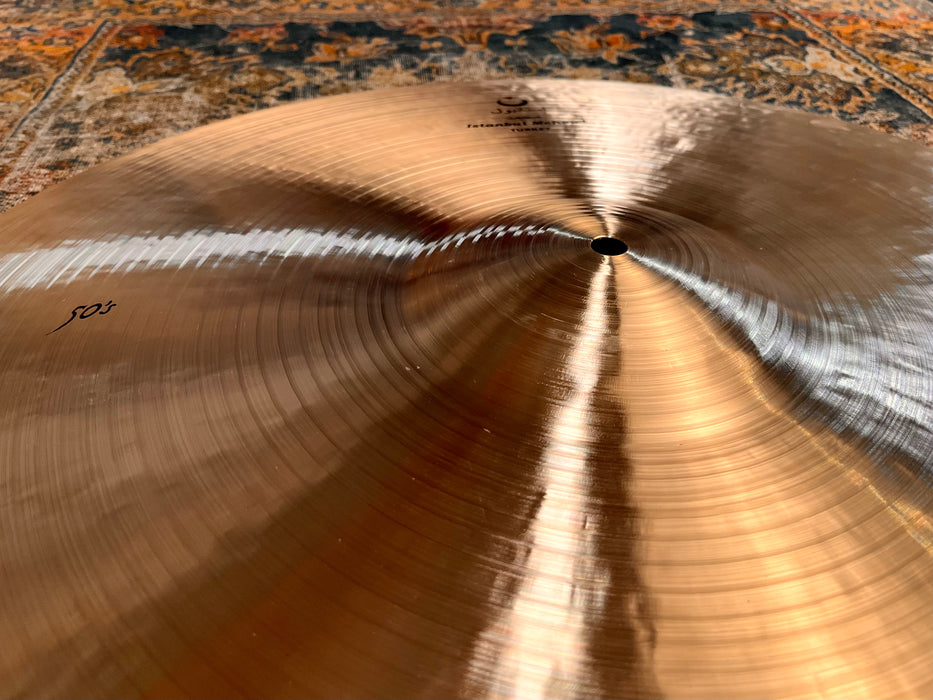 RARE HUGE ISTANBUL Mehmet Nostalgia 50s 24” Ride 2786 g IMMACULATE! ULTRA Warm Lush