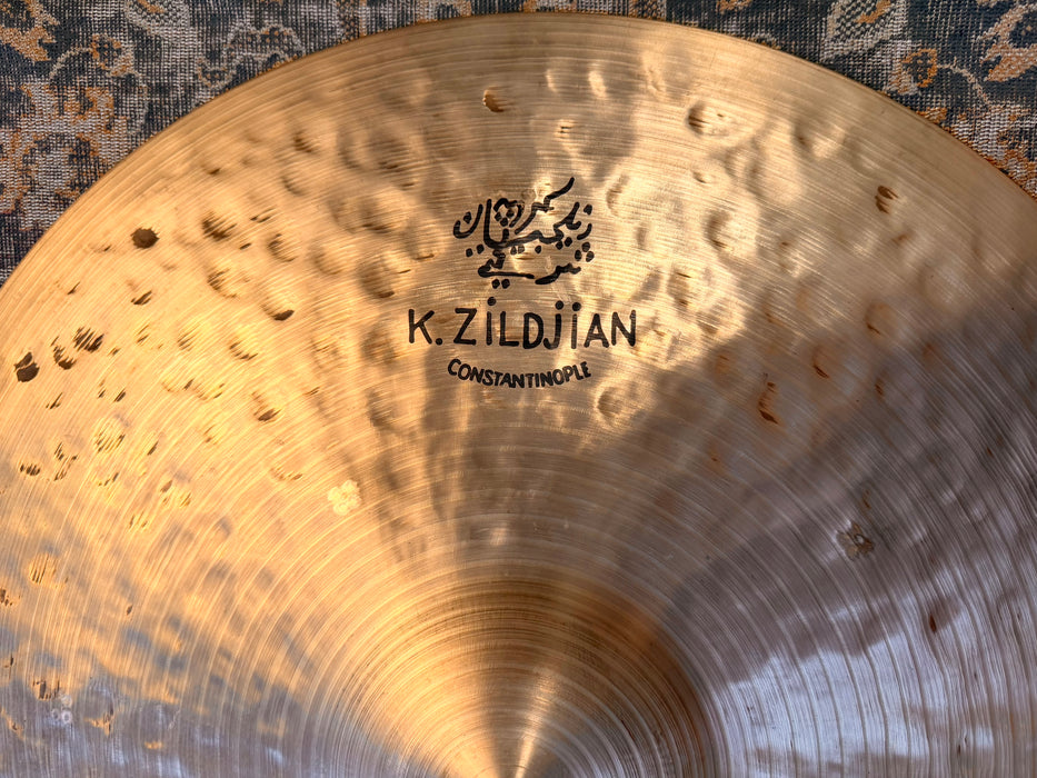 Zildjian K CONSTANTINOPLE BOUNCE Ride 20” AMAZING Cd! DARK SMOKY Discontinued? 1912 g
