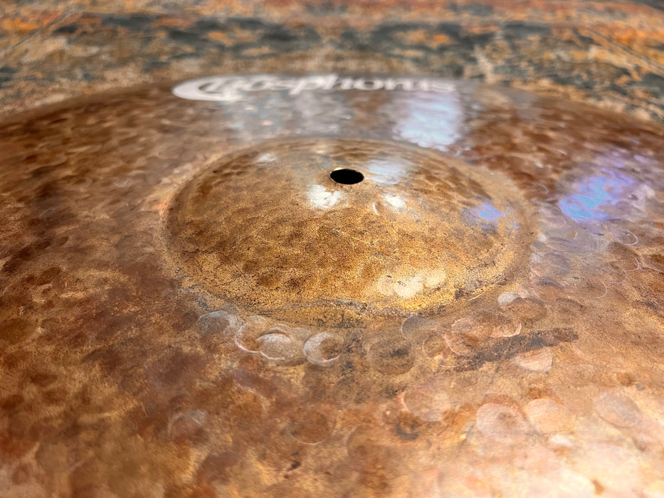 BOSPHORUS TURK PROTOTYPE LOW BELL DRY COMPLEX Ride 22” Perfect 2200 g MINT! Raw Light Airy
