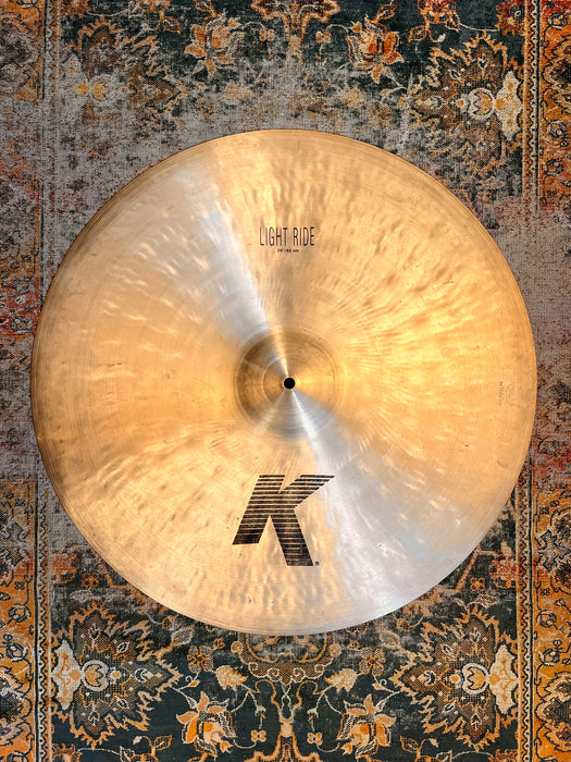 Zildjian 24” K LIGHT RIDE 3248 g MASSIVE 2 Foot Golden GLOWING MELLOWED Complex Beauty!