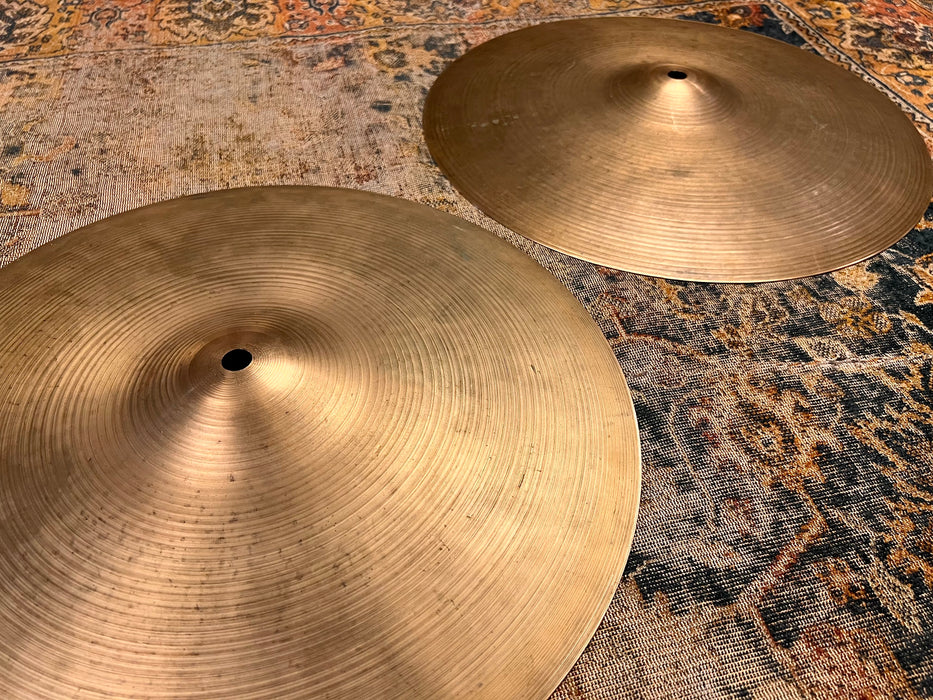 DRY Vintage Zildjian 1970s New Beat 14” Hihats 941 1328 g Classic Tone for Everything