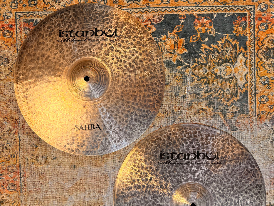 Ultra Dark Pre Aged ISTANBUL Mehmet 15” Sahra Hihats 1132 1272 g Immaculate Low Pitched