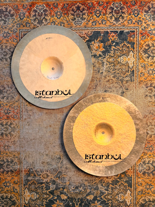 ISTANBUL Mehmet Brilliant Sand Blasted Paper Thin Hihats 16” 1069 1078 g LIGHT RESPONSIVE SMOOTH
