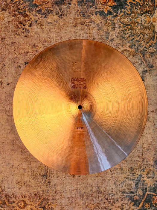 ULTRA RARE Vintage Paiste 2002 FACTORY 17” RIDE BLACK LABEL! YES 17”!! 1427 g TIGHT QUICK Response