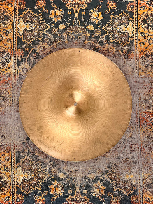 Vintage 1960s Zildjian LIGHT COMPLEX Ride 20” 2020 g Bendable! Sizzle STEEP Profile! Crashes Easily!