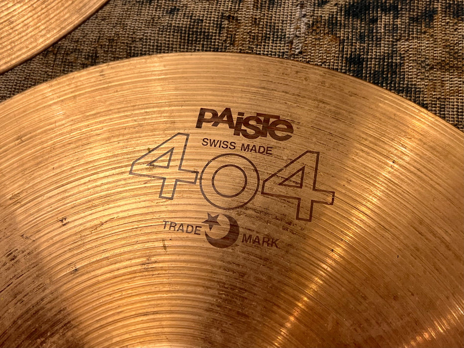 RARE VINTAGE Paiste 13” 404 ULTRA PAPER THIN Hihats 517 640 g YES 13s”!!