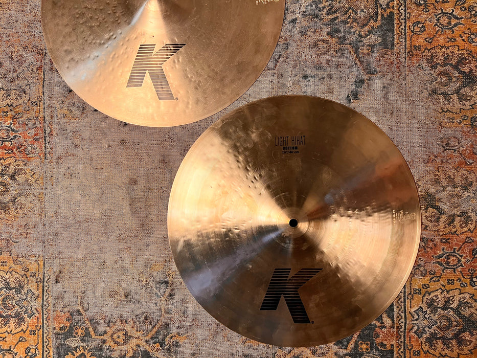 Zildjian K 16” LIGHT Hihats MASSIVE DARK Gems! 1346 1636 g CLEAN! WHY Pay $720 For A Guess?