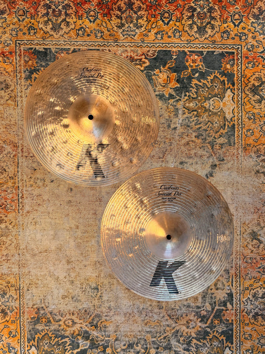 Zildjian K Custom SPECIAL DRY Hihats 14”IMMACULATE! Great Sounding Pair! 932 1424 g Don’t Pay $700!