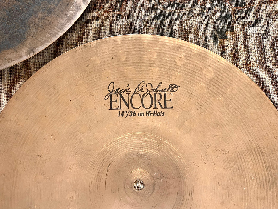 UNIQUE Sabian COMBO JACK DEJOHNETTE Original + ENCORE Hihats 14” 1193 1518 g AMAZING DRY