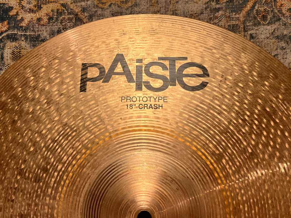 Unique Paiste PROTOTYPE 2002 RUDE Dark FULL Crash 18” 1772 g